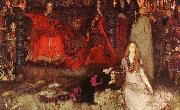 Edwin Austin Abbey The play scene in Hamlet oil